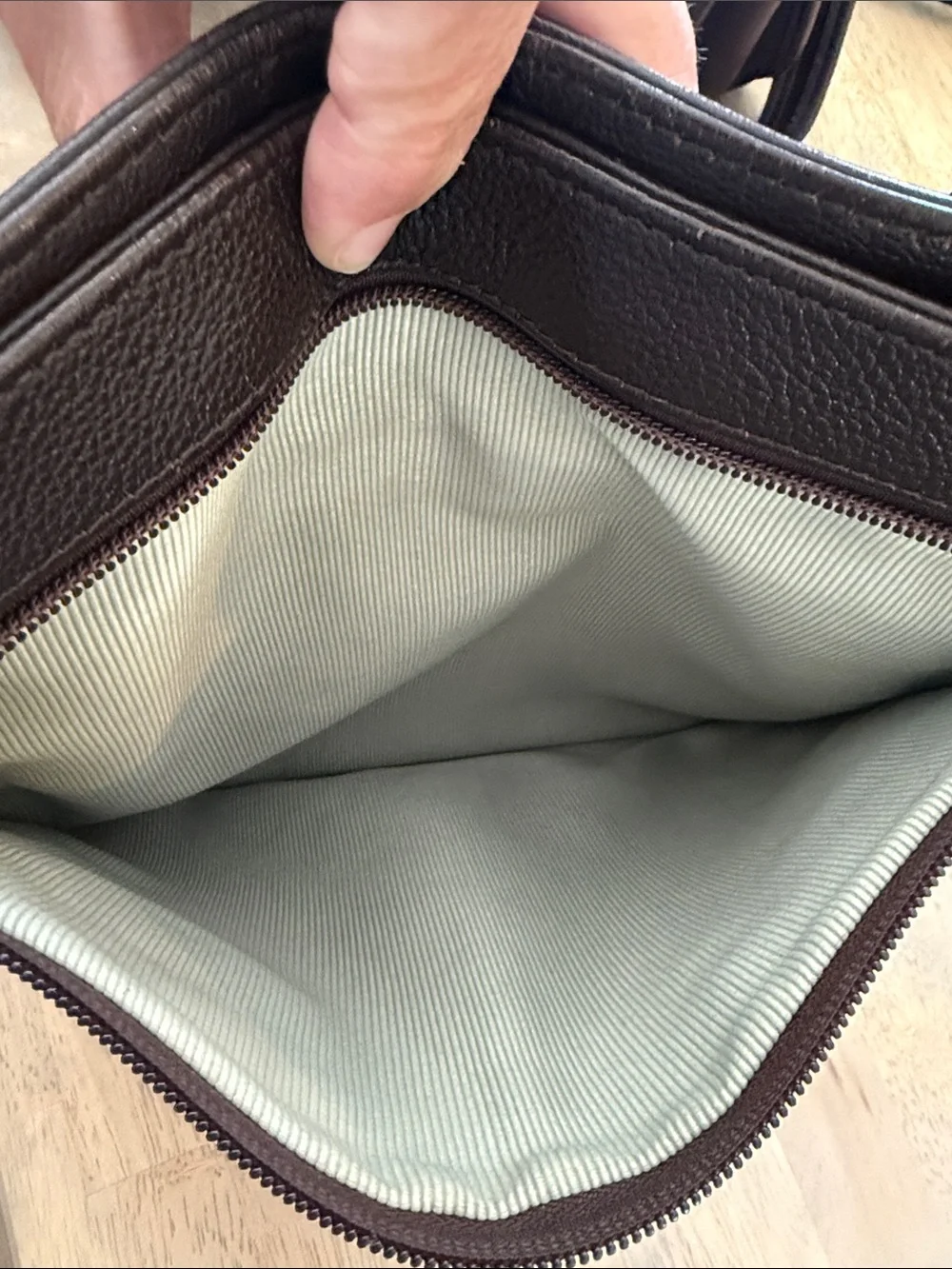 RADLEY LONDON Dark Brown Leather Messenger Bag